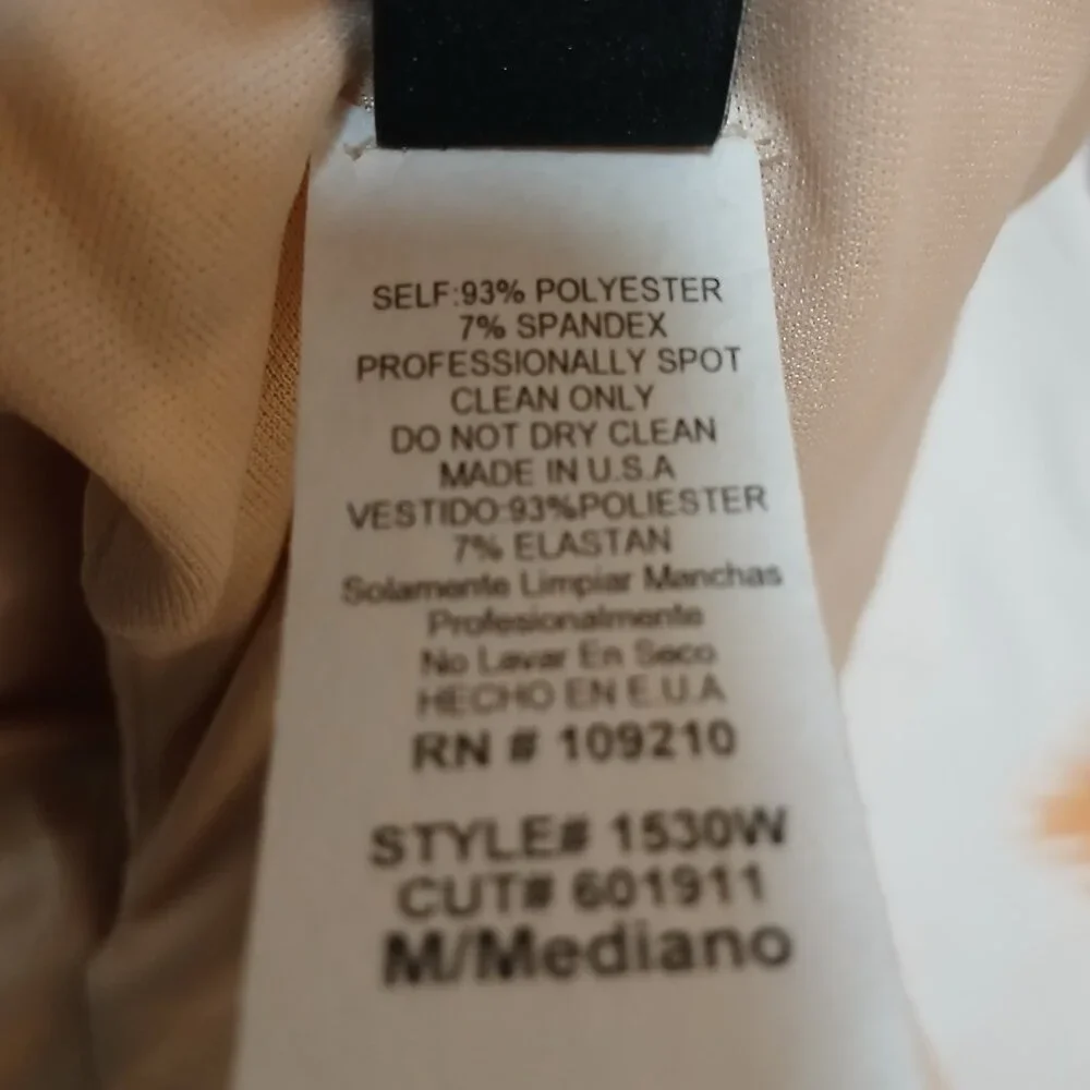 NWOT Windsor 2 Piece Formal Maxi Dress Women’s Size M Set Beige Halter Crop Top - Picture 6 of 6